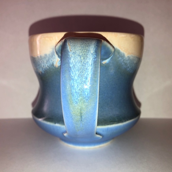 HANDMADE Coffee Mug Tea Cup Dipped Porcelain w/ Lace Mandala Base One-of-a-Kind - Picture 8 of 14